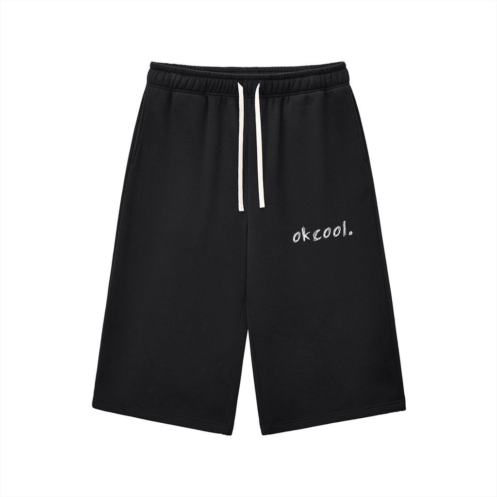 Relaxed Drawstring 3/4 Sweatpants