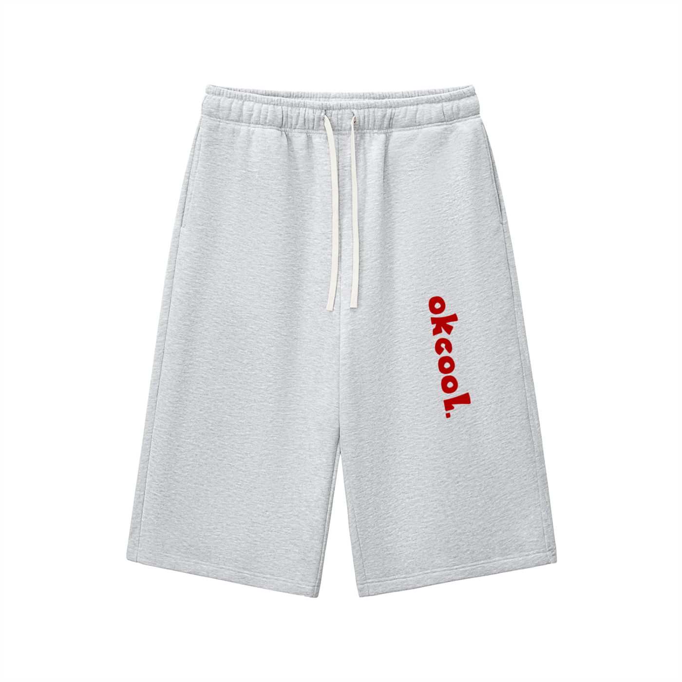 Relaxed Drawstring 3/4 Sweatpants